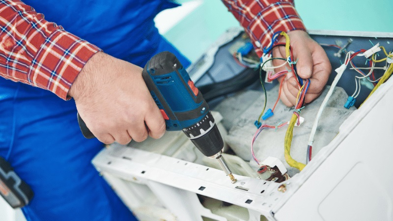 Polatlı Kumtel Kumtel çamaşır makinesi kart tamiri – Su almama arızası orijinal parça ile giderildi. - Teknik servis örneği